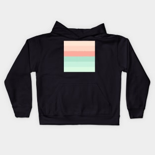 Crystal Lines Of Pastel Orange and Green Kids Hoodie